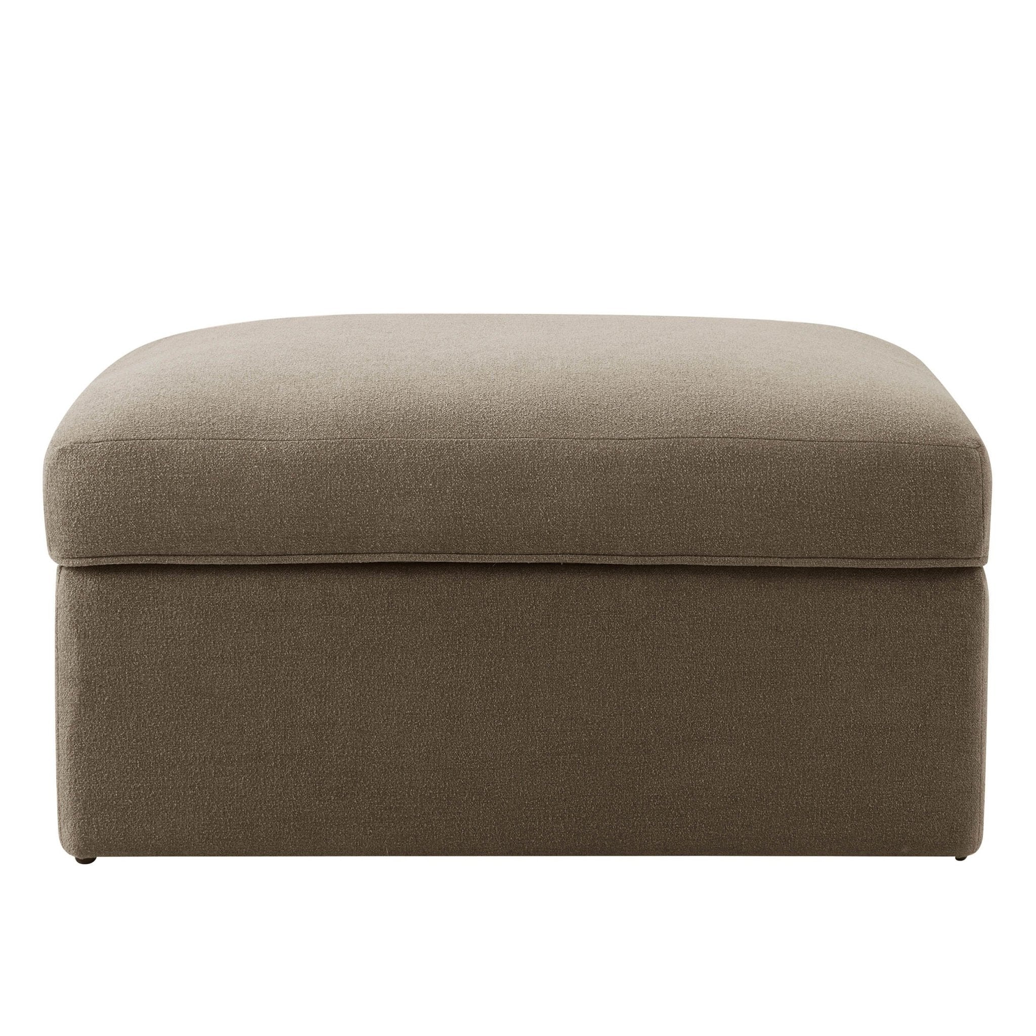Antalya Storage Ottoman Pouffe - Chenille Mushroom - DUSK