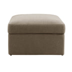 Antalya Storage Ottoman Pouffe - Chenille Mushroom - DUSK