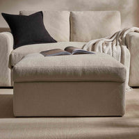 Antalya Storage Ottoman Pouffe - Sand Boucle - DUSK