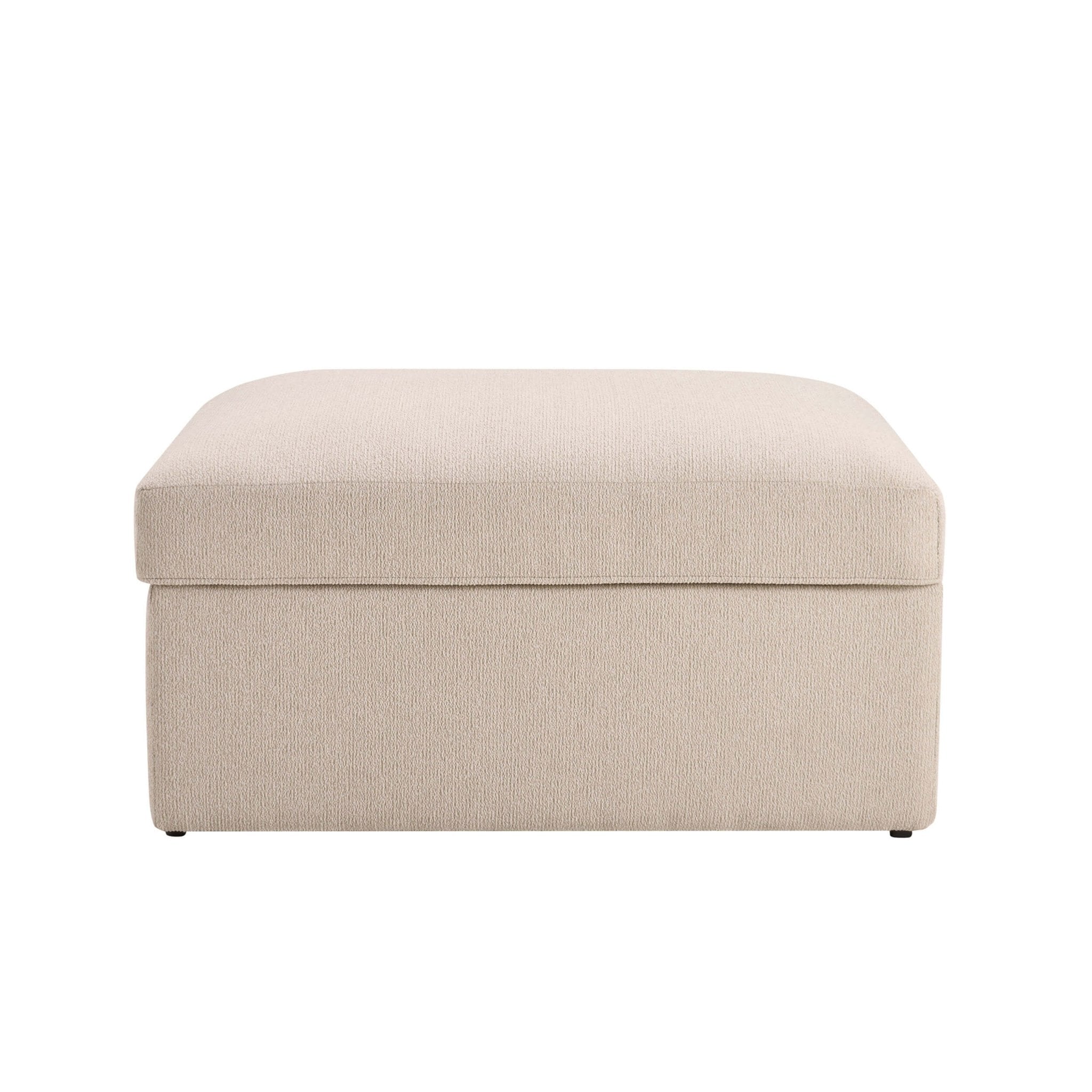 Antalya Storage Ottoman Pouffe - Sand Boucle - DUSK