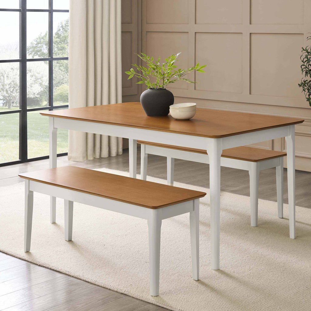 Anya 4 - 6 Seater Pine Table - Wood - DUSK