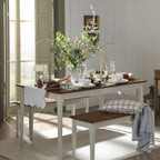Anya 4 - 6 Seater Pine Wood Table - DUSK