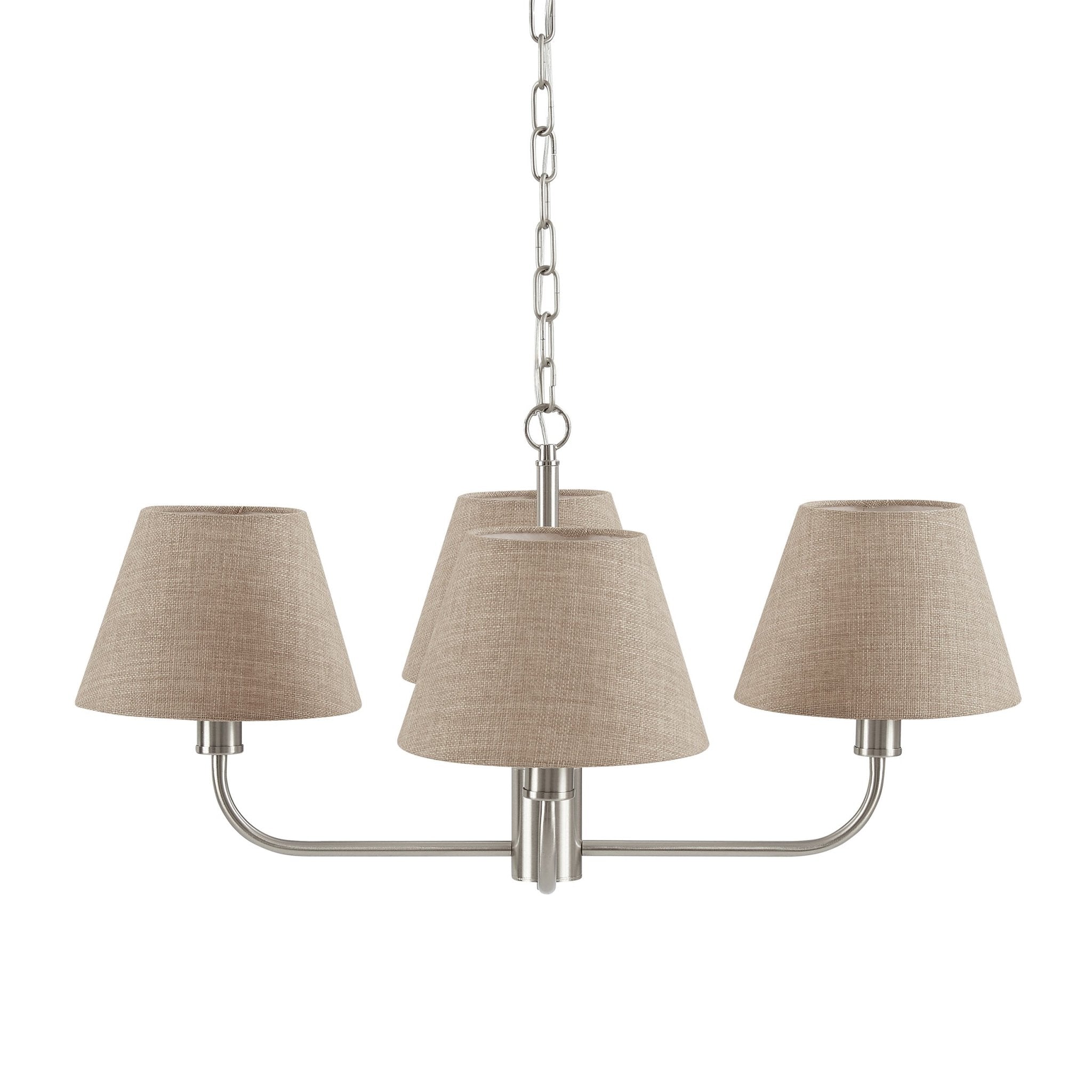 April 4 Light Pendant Chandelier - Grey/ Silver - DUSK