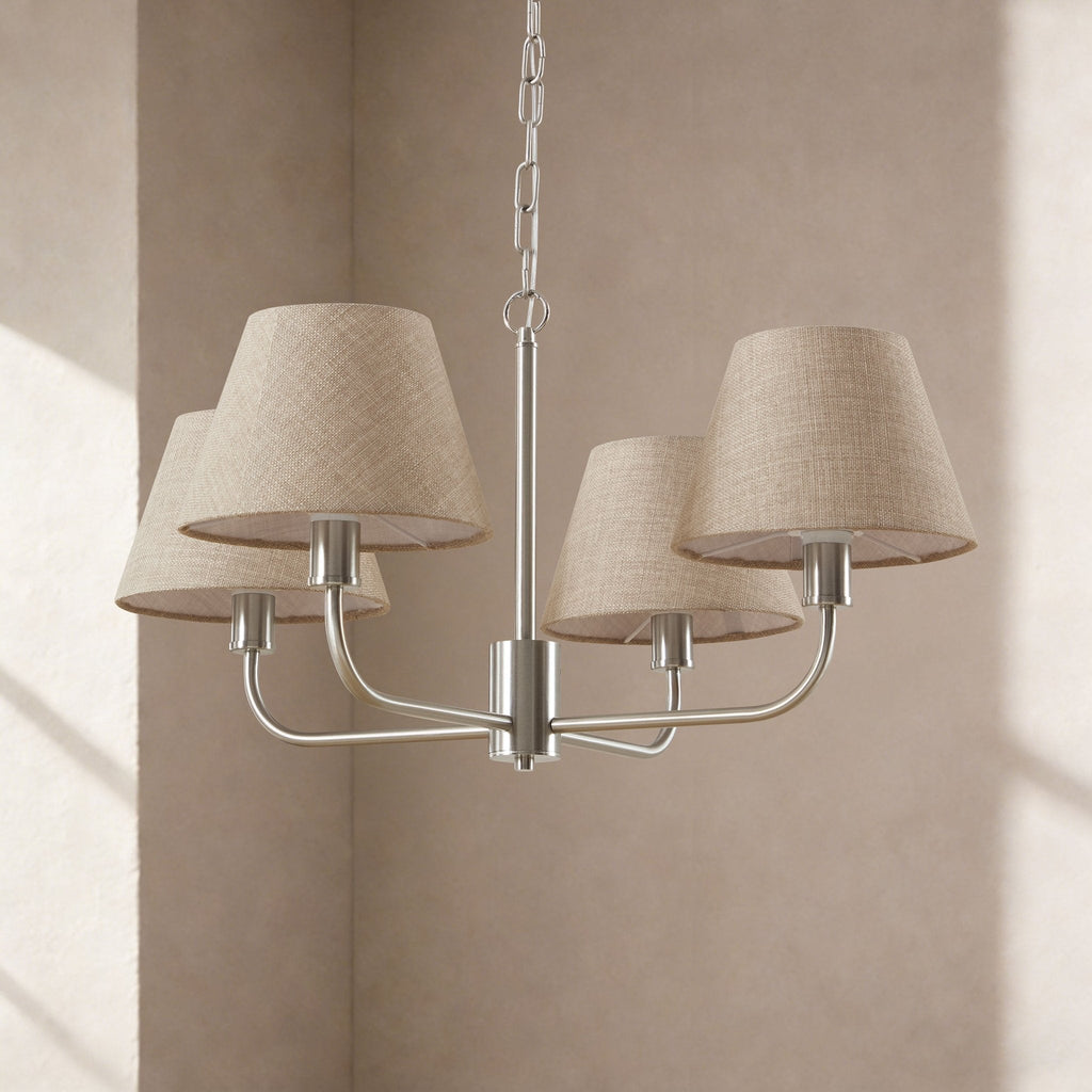 April 4 Light Pendant Chandelier - Grey/ Silver - DUSK
