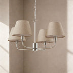 April 4 Light Pendant Chandelier - Grey/ Silver - DUSK
