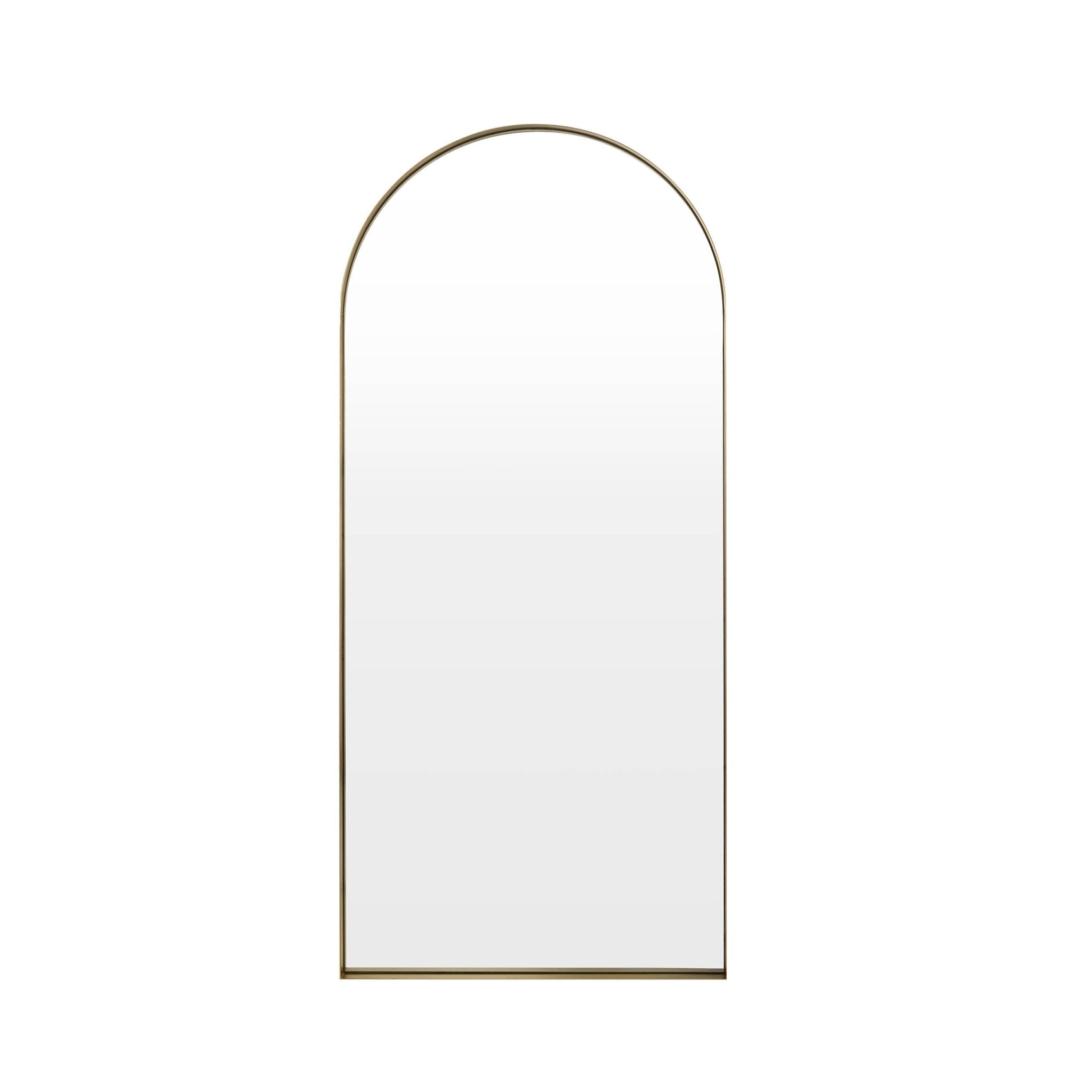 Arched Full Length Mirror - Gold - DUSK