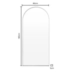 Arched Full Length Mirror - Gold - DUSK