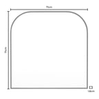 Arched Mantel Mirror - Black - DUSK