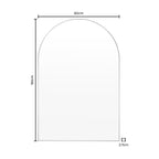 Arched Wall Mirror - Black - DUSK