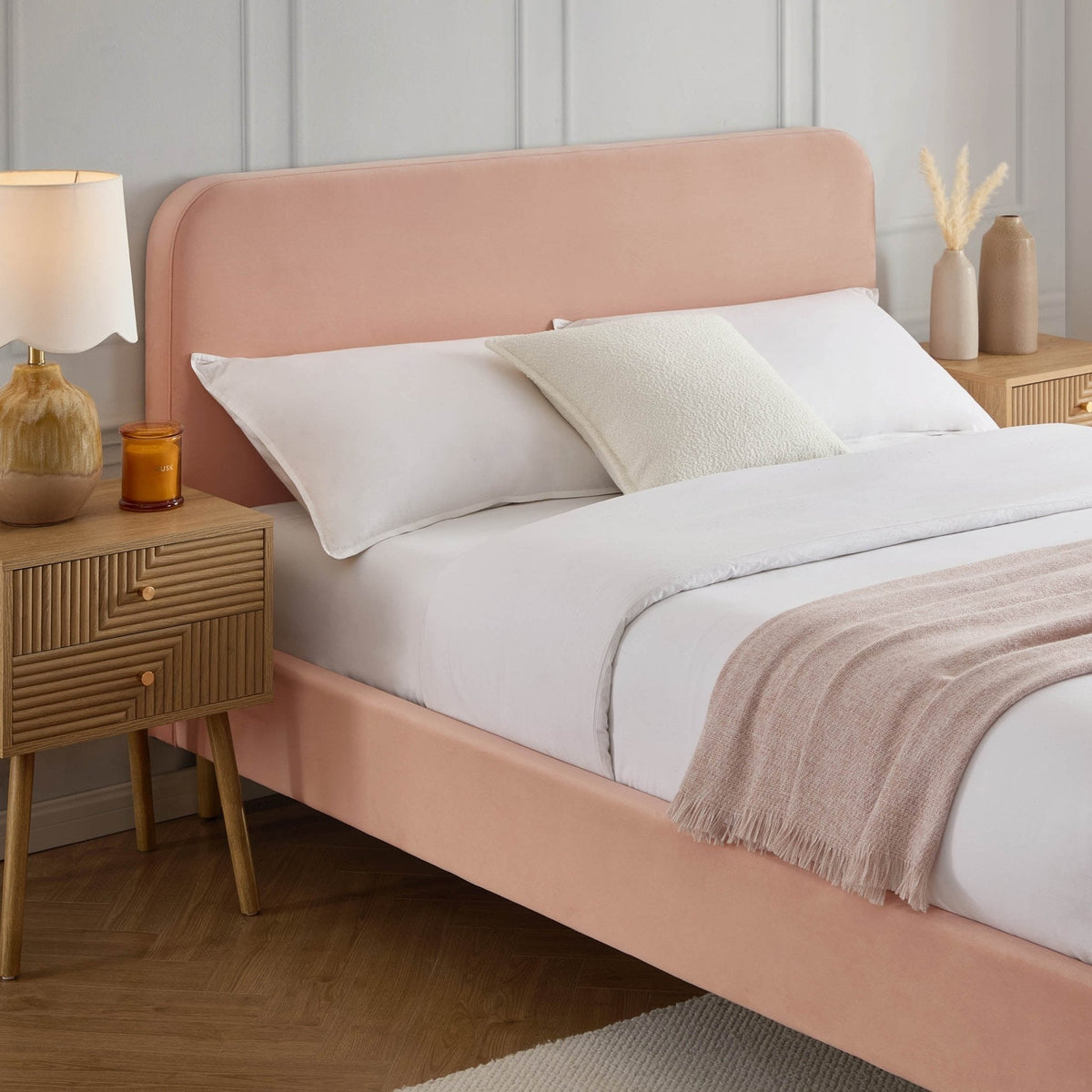 Ascot Bed Frame - Blush - DUSK