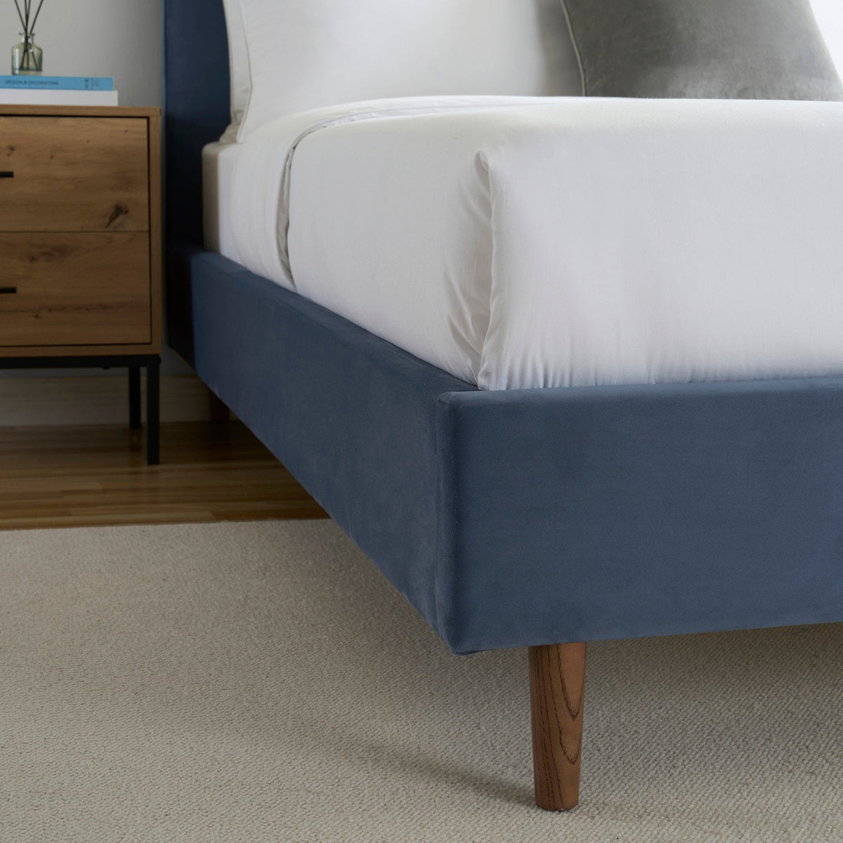 Ascot Bed Frame - Mid Blue - DUSK