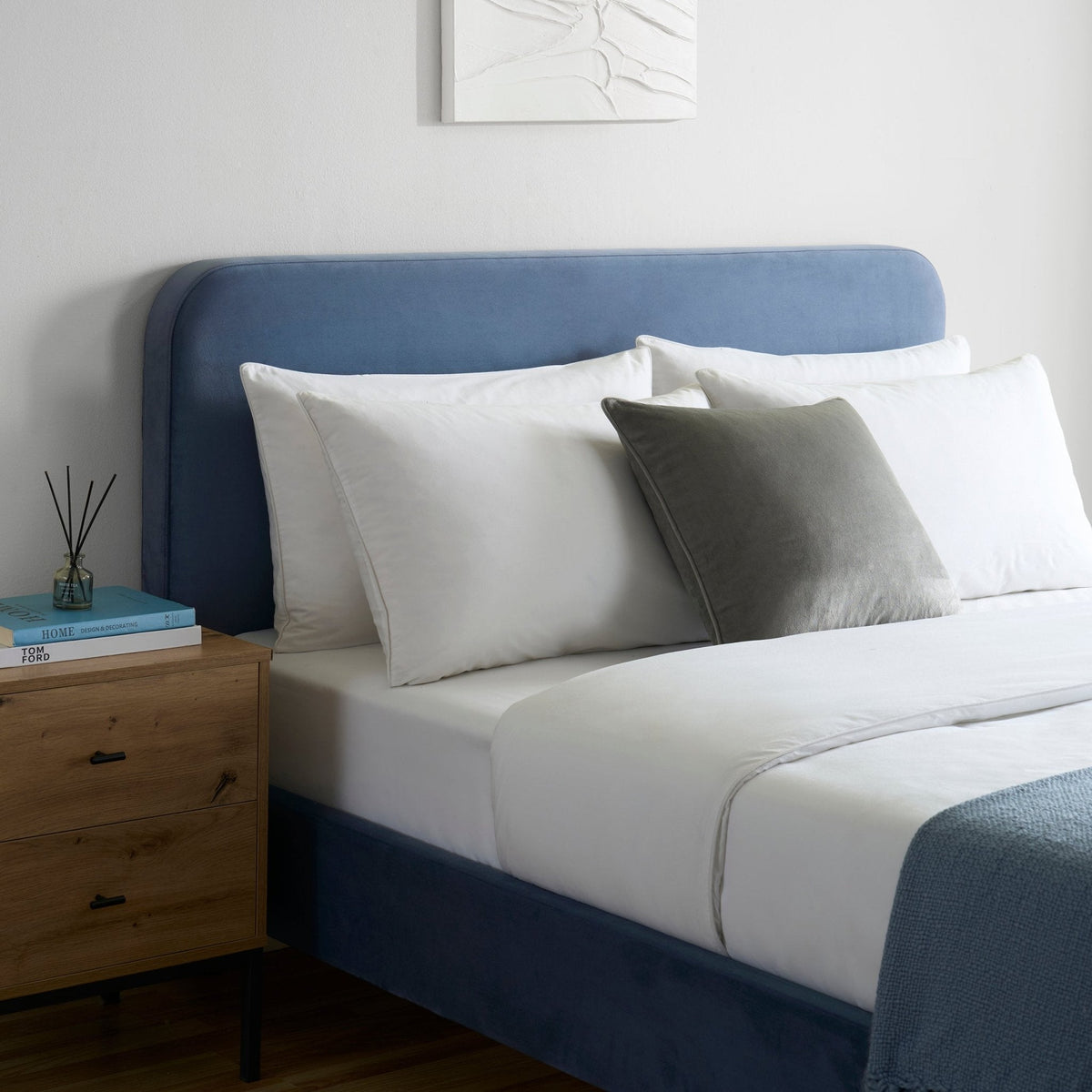 Ascot Bed Frame - Mid Blue - DUSK