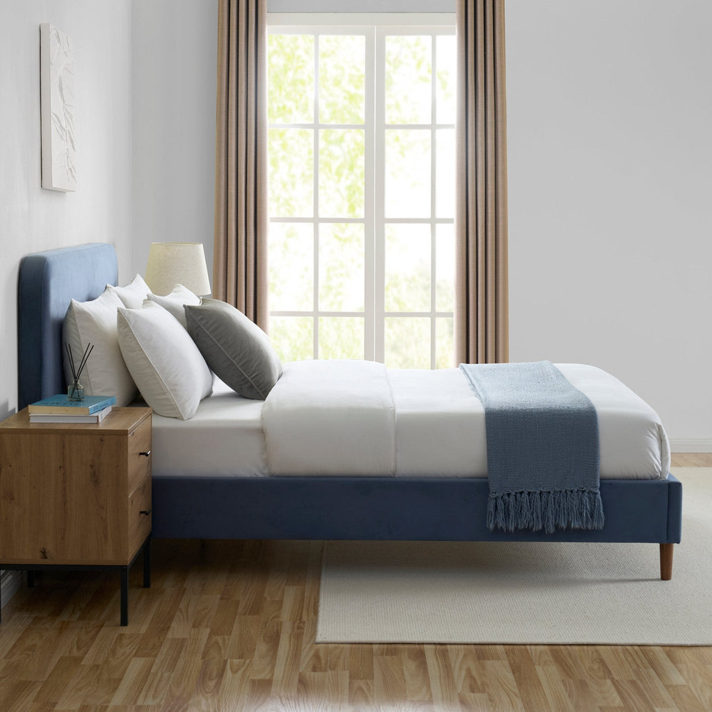 Ascot Bed Frame - Mid Blue - DUSK