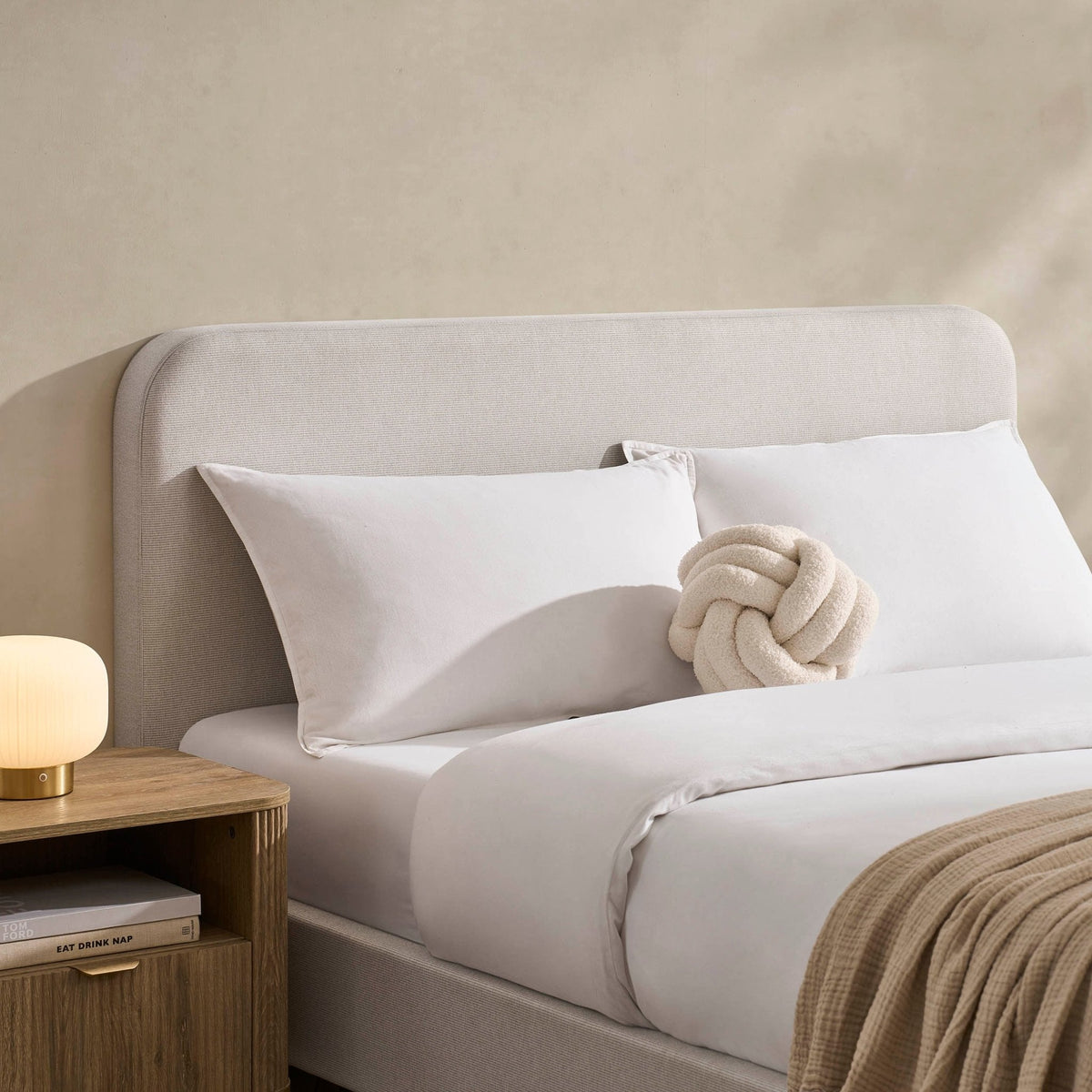 Ascot Bed Frame - Natural Stripe - DUSK