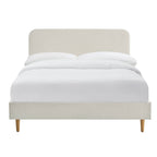 Ascot Henley Bed Frame - Cream Linen - DUSK