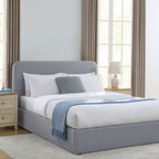 Ascot Ottoman Storage Bed - Blue/Grey - DUSK