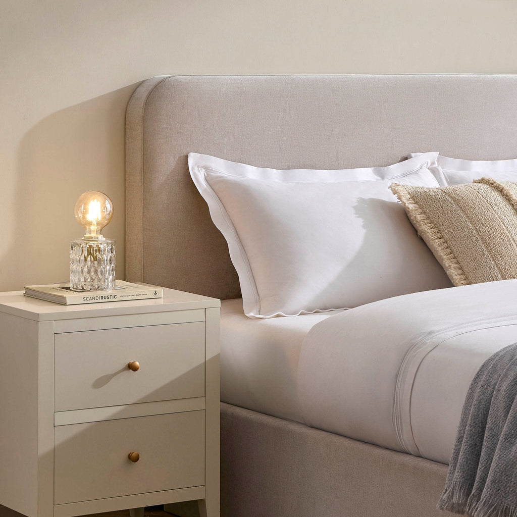 Ascot Ottoman Storage Bed - Chenille Light Grey - DUSK