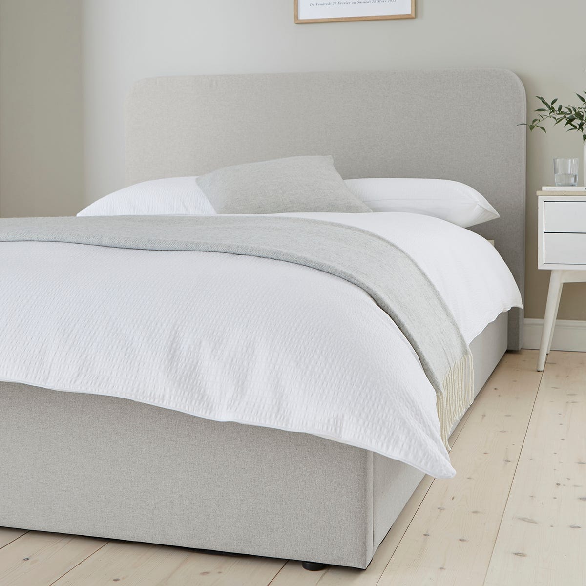 Ascot Ottoman Storage Bed - Grey - DUSK