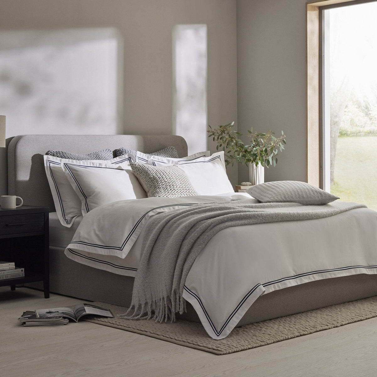 Ascot Ottoman Storage Bed - Grey - DUSK