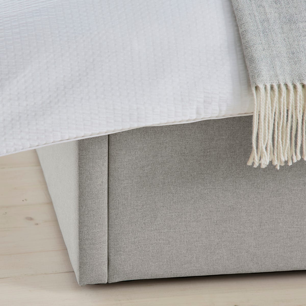 Ascot Ottoman Storage Bed - Grey - DUSK