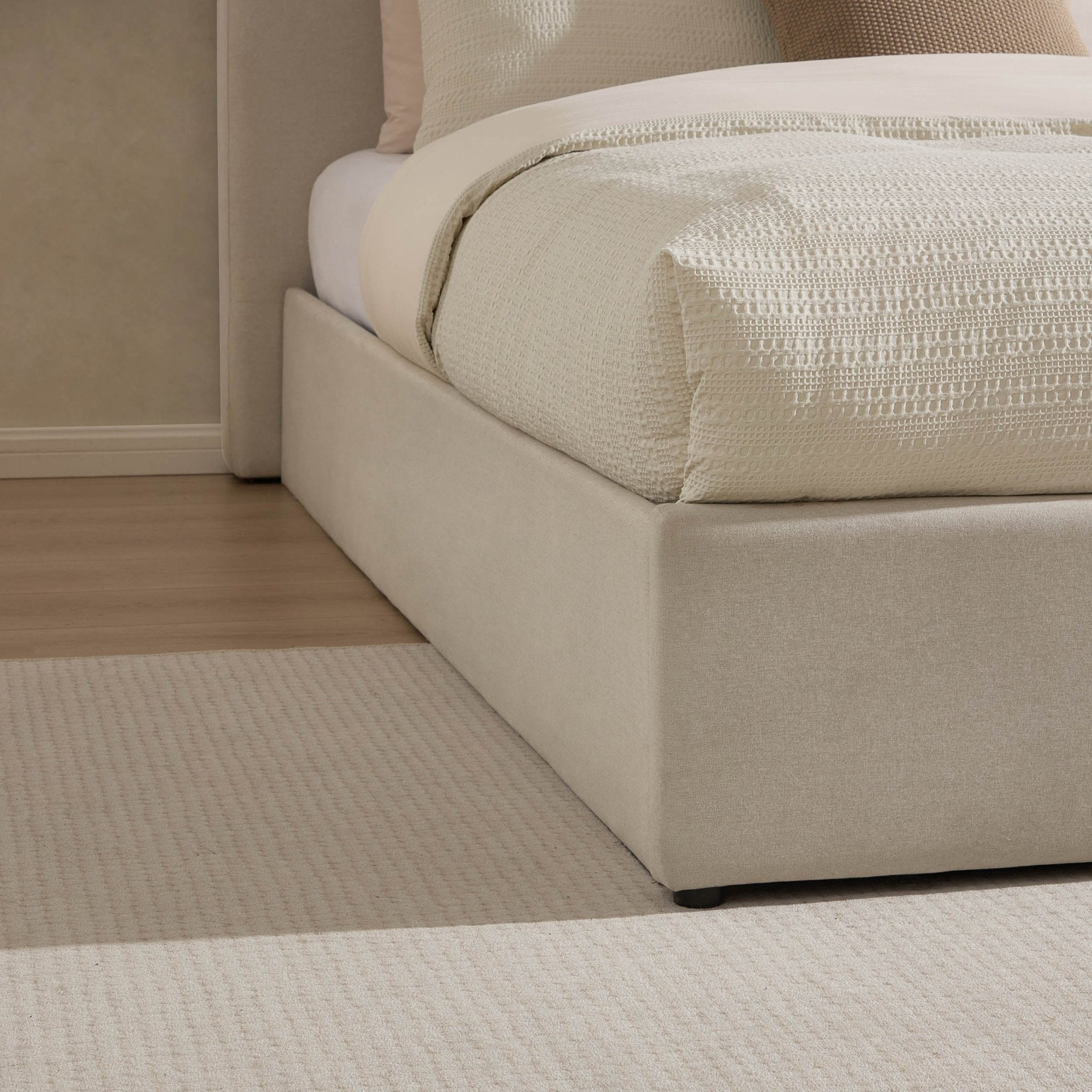 Ascot Ottoman Storage Bed - Natural - DUSK