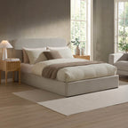 Ascot Ottoman Storage Bed - Natural - DUSK