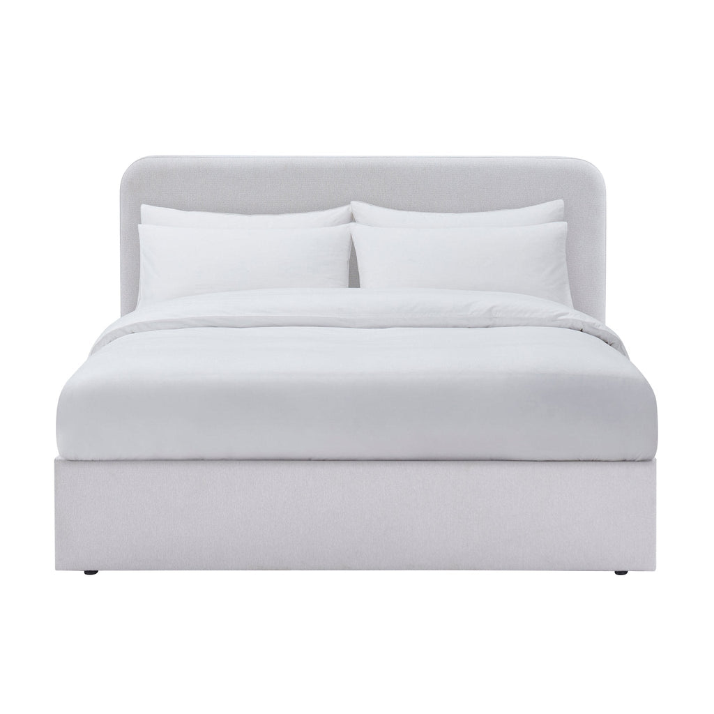 Ascot Ottoman Storage Bed - Natural Stripe - DUSK