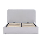 Ascot Ottoman Storage Bed - Natural Stripe - DUSK