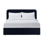 Ascot Ottoman Storage Bed - Navy - DUSK