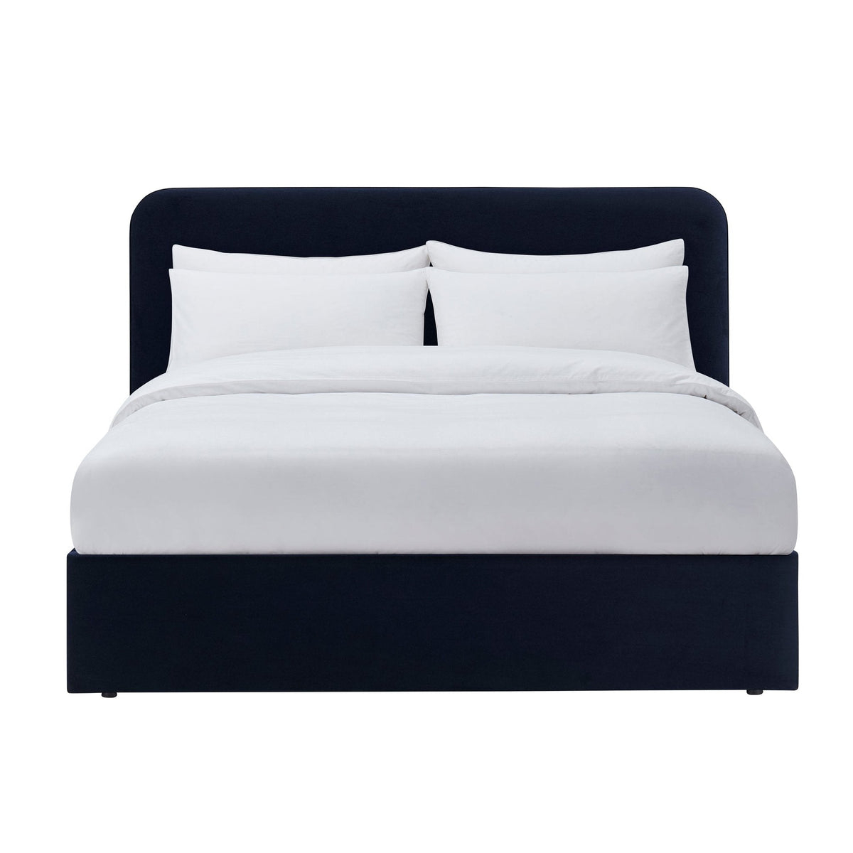 Ascot Ottoman Storage Bed - Navy - DUSK