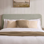 Ascot Ottoman Storage Bed - Sage Stripe - DUSK