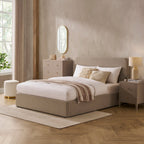 Ascot Ottoman Storage Bed - Stone Grey - DUSK