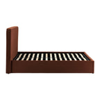 Ascot Ottoman Storage Bed - Terracotta - DUSK