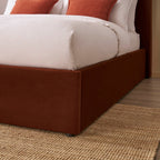 Ascot Ottoman Storage Bed - Terracotta - DUSK