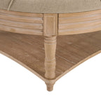 Aubrey Round Coffee Table Pouffe - Oatmeal - DUSK