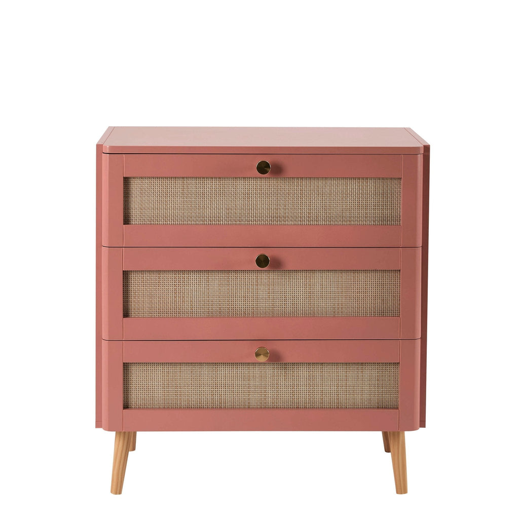 Aurelia 3 Drawer Chest - Apricot - DUSK