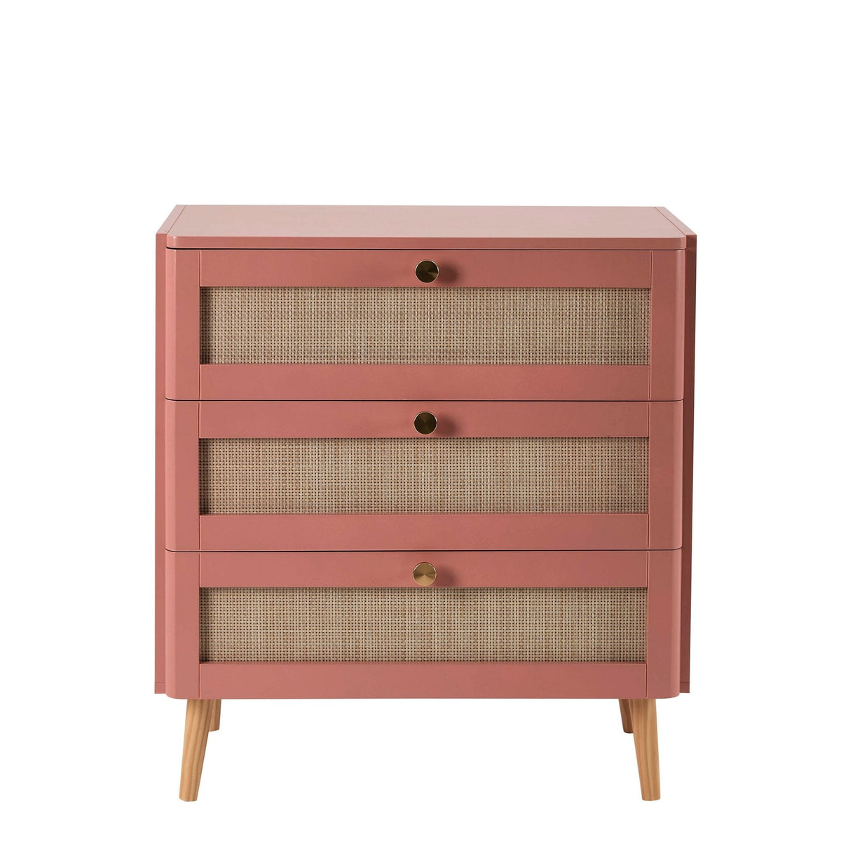 Aurelia 3 Drawer Chest - Apricot - DUSK