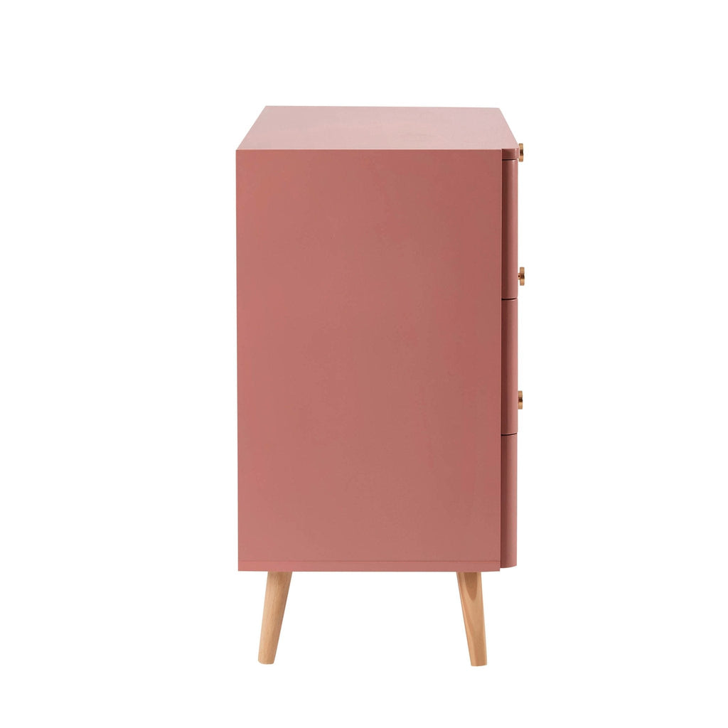 Aurelia 3 Drawer Chest - Apricot - DUSK