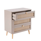 Aurelia 3 Drawer Chest - Taupe - DUSK