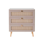 Aurelia 3 Drawer Chest - Taupe - DUSK