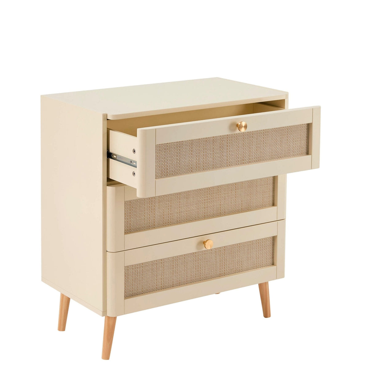 Aurelia 3 Drawer Chest - Vintage Cream - DUSK