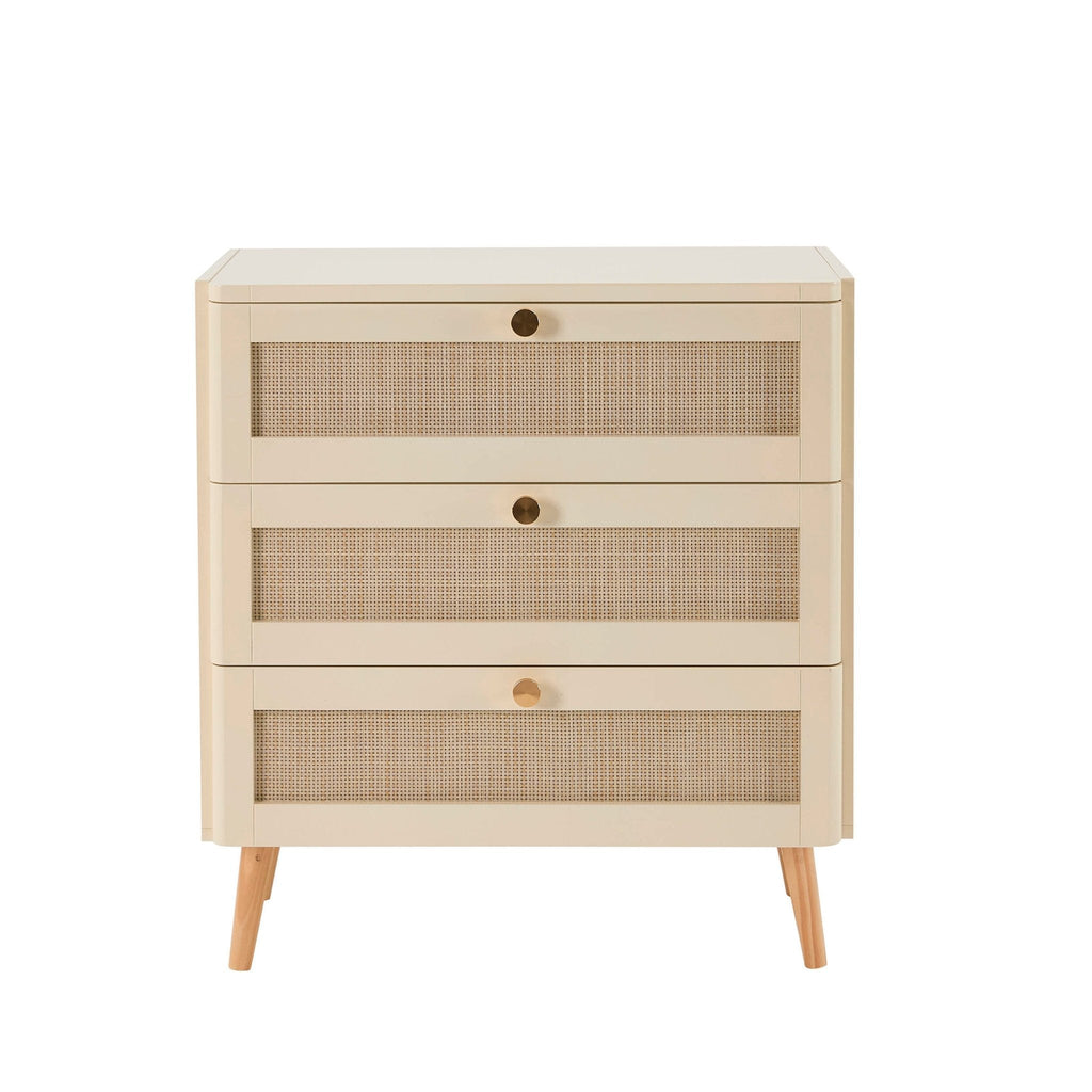 Aurelia 3 Drawer Chest - Vintage Cream - DUSK