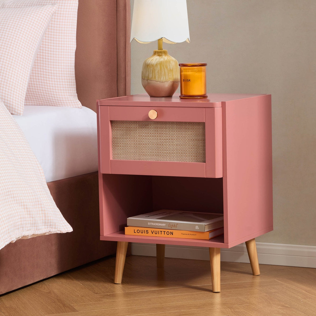 Aurelia Nightstand - Apricot - DUSK