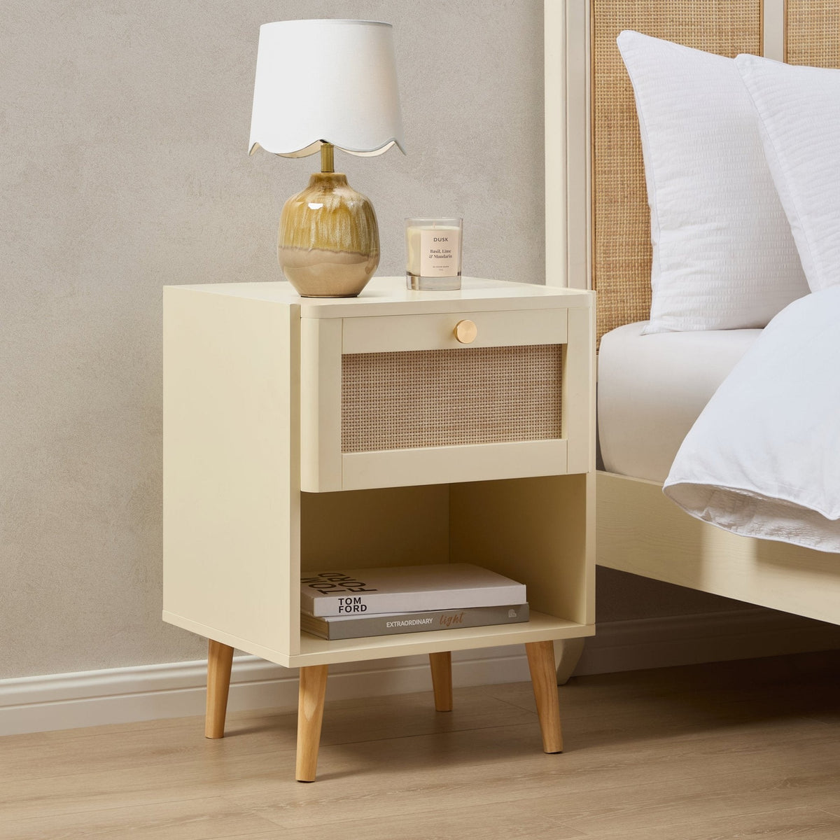Aurelia Nightstand - Vintage Cream - DUSK