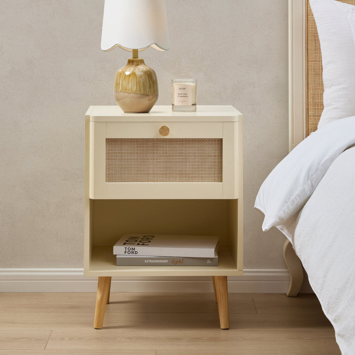 Aurelia Nightstand - Vintage Cream - DUSK