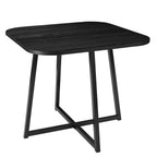 Ava Space Saver 4 Seater Dining Table and Chairs - Black/Sand - DUSK