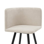 Ava Space Saver 4 Seater Dining Table and Chairs - Black/Sand - DUSK