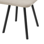 Ava Space Saver 4 Seater Dining Table and Chairs - Black/Sand - DUSK