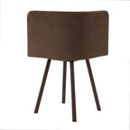Ava Space Saver 4 Seater Dining Table and Chairs - Cappuccino - DUSK