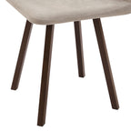 Ava Space Saver 4 Seater Dining Table and Chairs - Walnut/Stone - DUSK